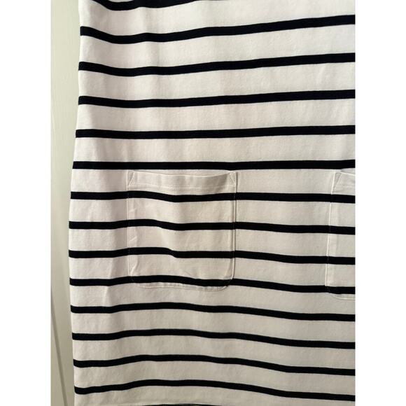 Banana Republic T-Shirt Dress Black Striped Women's Size M - Picture 3 of 4